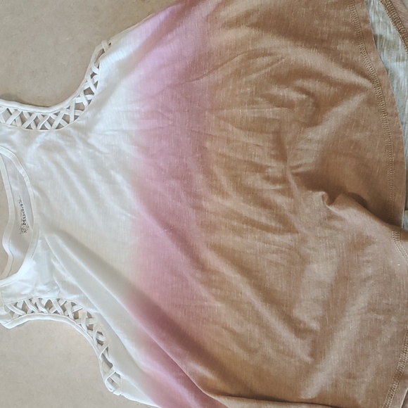 Mudd women's racerback ombre tank top.  Size large. - Picture 4 of 7